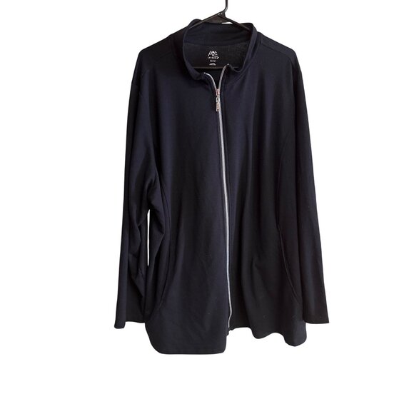 Ave Leisure Zip-Up Jacket Black 30/32 - Picture 1 of 8